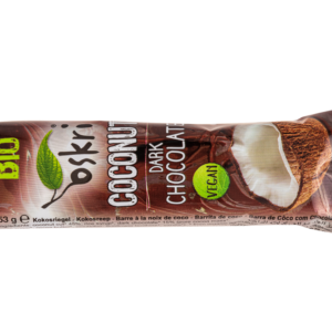 Bio-Kokosriegel mit Zartbitterschokolade